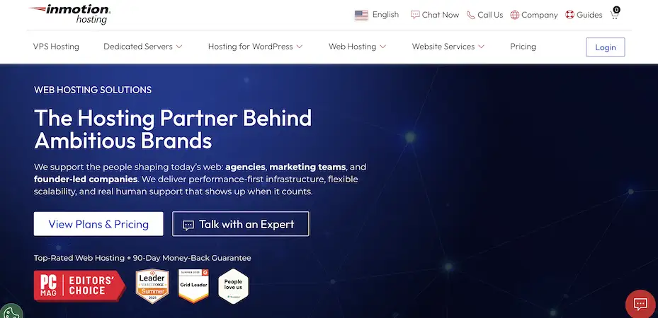 InMotion Hosting's website