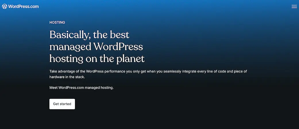 WordPress Hosting website
