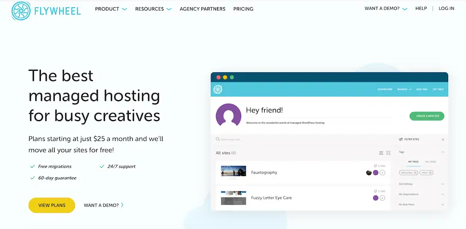 Flywheel's website