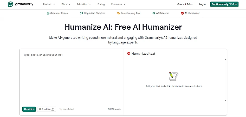 Grammarly website