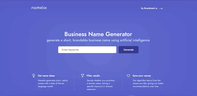 Namelix page