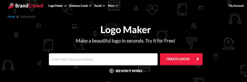 Best free logo maker apps - BrandCrowd BrandCrowd home page