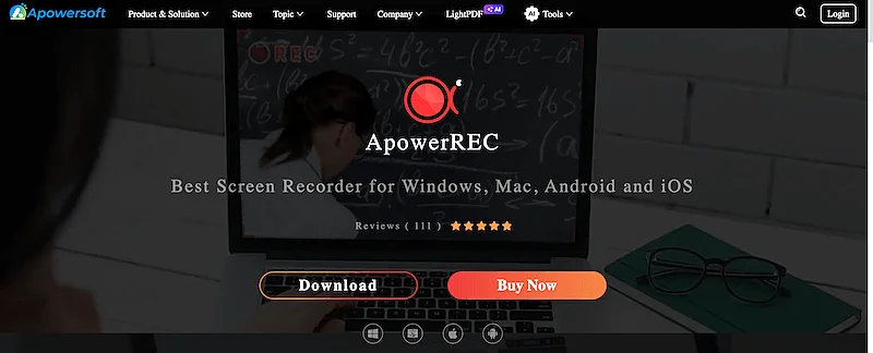 ApowerRec home page