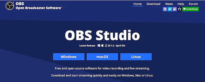 OBS home page