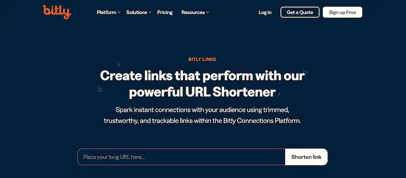 Bitly page