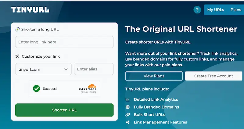 TinyURL page