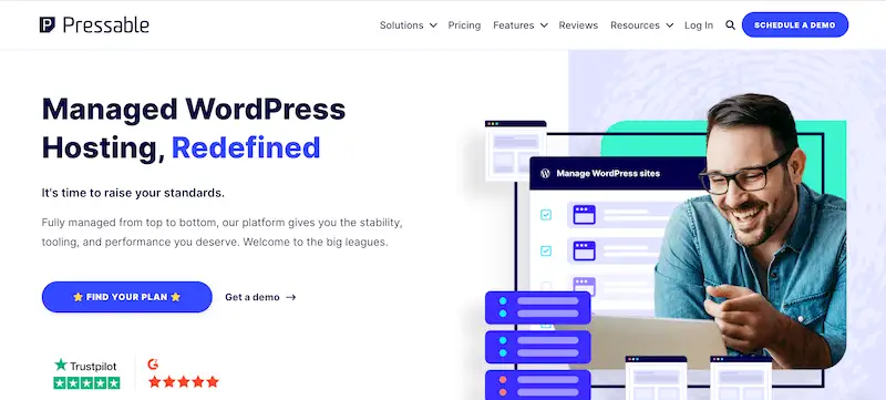 Best web hosting services for small businesses Pressable Pressable home page