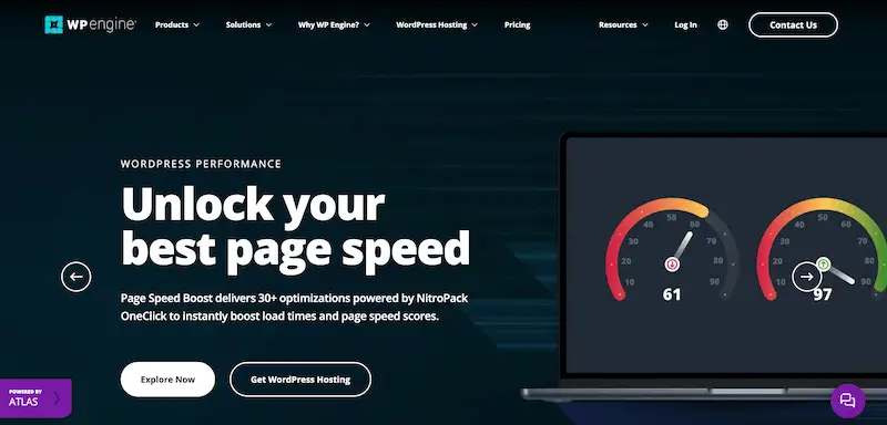 Best web hosting services for small businesses WP Engine WP Engine home page