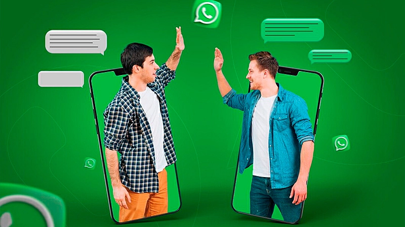 Foto ícone do WhatsApp com notificações