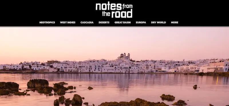 Notes from the Road home page
