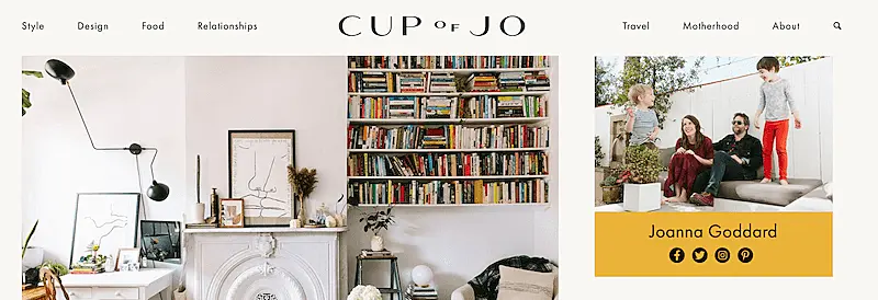 Cup of Jo home page