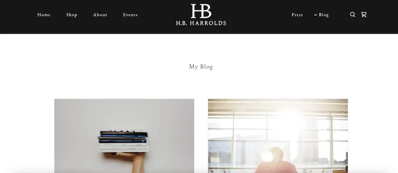 Blog about books template