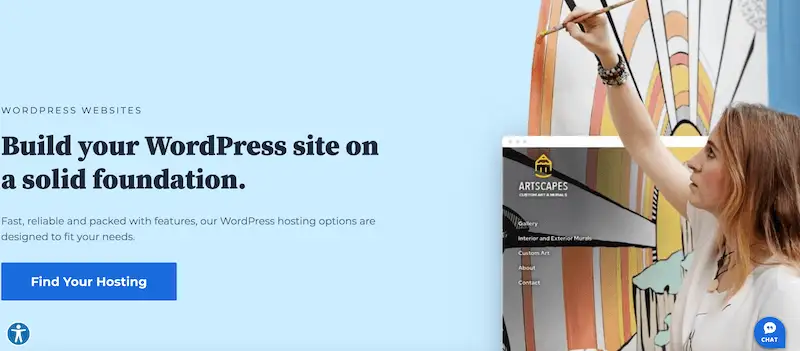 Bluehost WordPress page