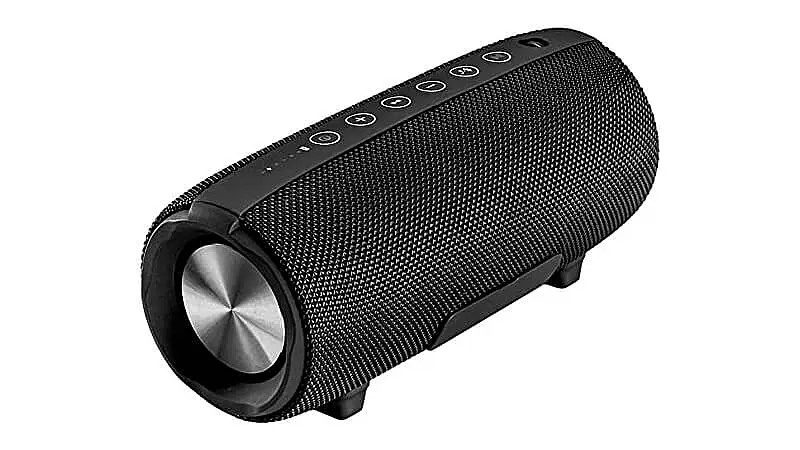 imagem de um bluetooth speaker Pulse Energy na cor preta