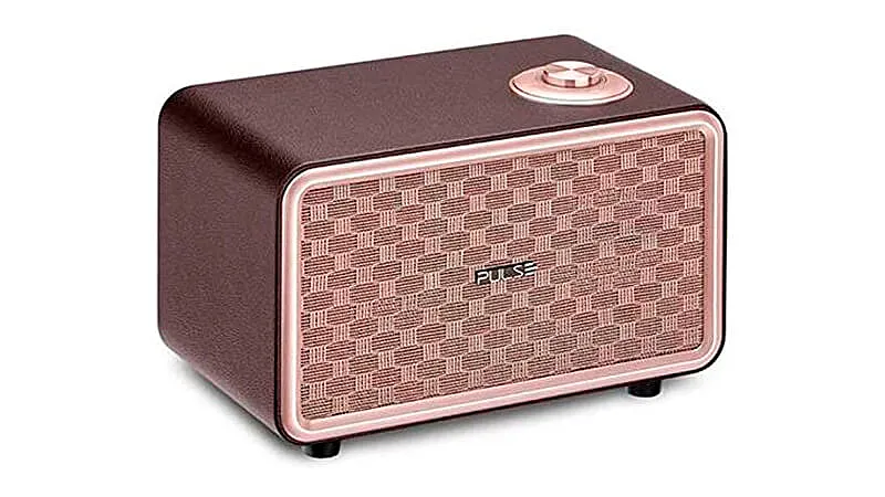 imagem de um bluetooth speaker Retro Pulse Presley na cor rosa