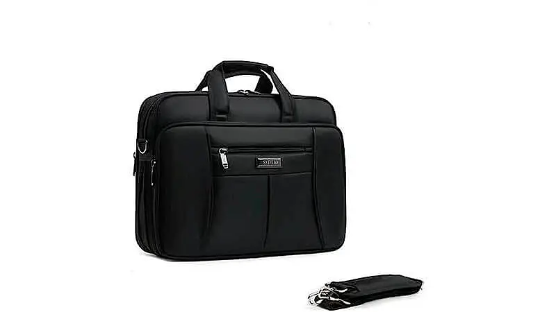 imagem de uma bolsa para notebook Fianne na cor preta