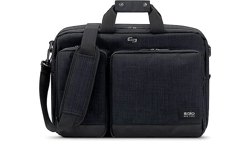 imagem de uma bolsa para notebook New York Duane na cor azul escuro