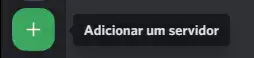 Bot de música Discord Botão para criar novo servidor Discord