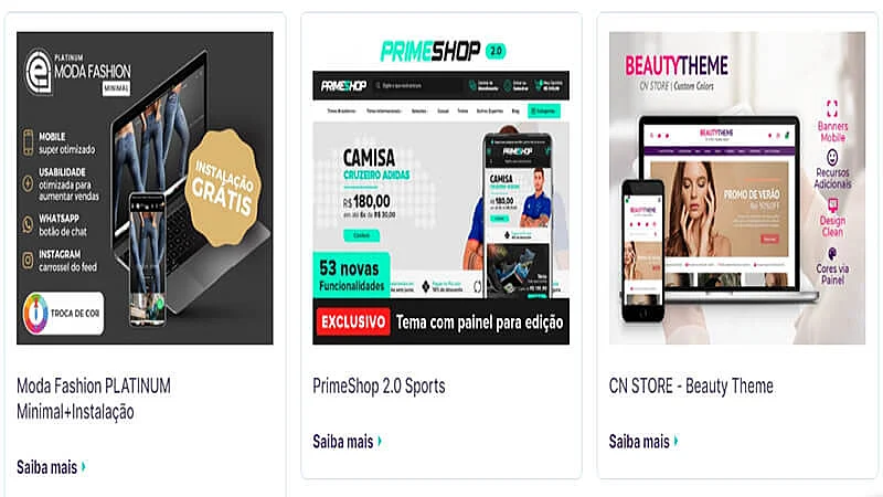 Captura de tela do Loja Integrada