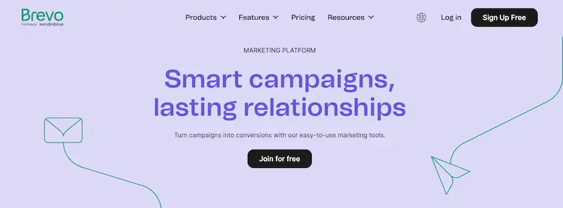Brevo marketing platform Brevo marketing platform page