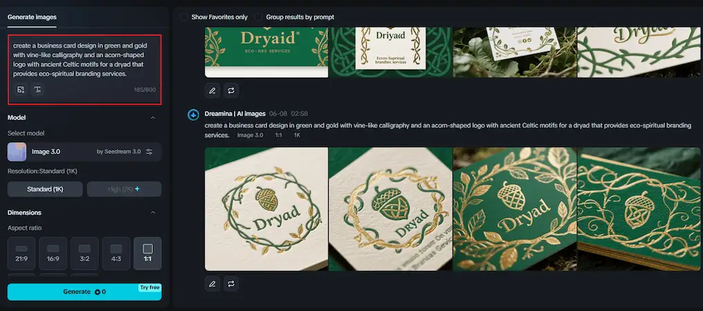 text prompt example