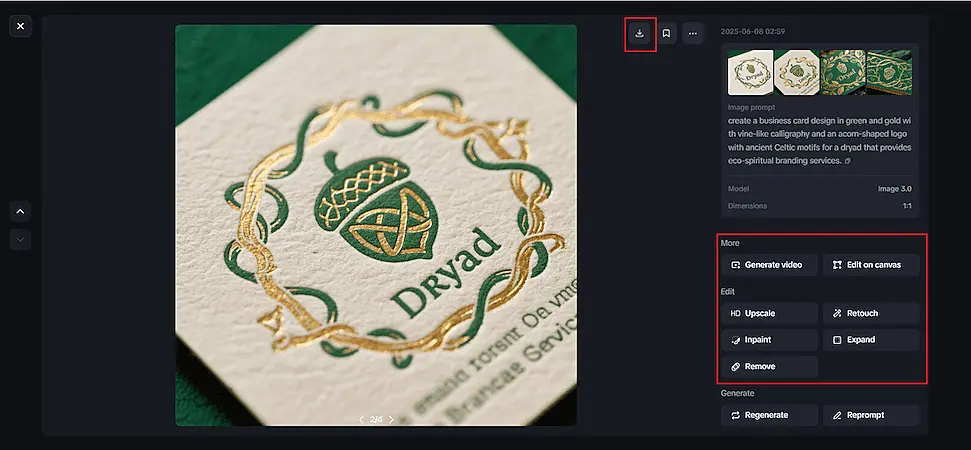 Image personalization settings