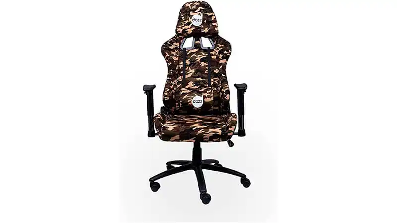 imagem de uma cadeira gamer Dazz Battle com estampa camuflada