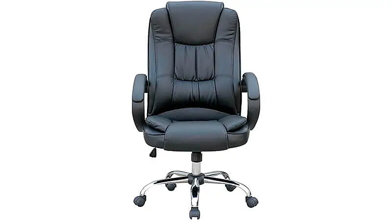 imagem de uma cadeira presidente Atlanta da Duoffice na cor preta