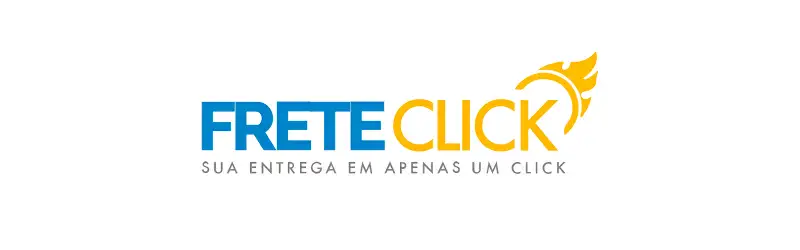 Banner com o logo da calculadora de frete Frete Click
