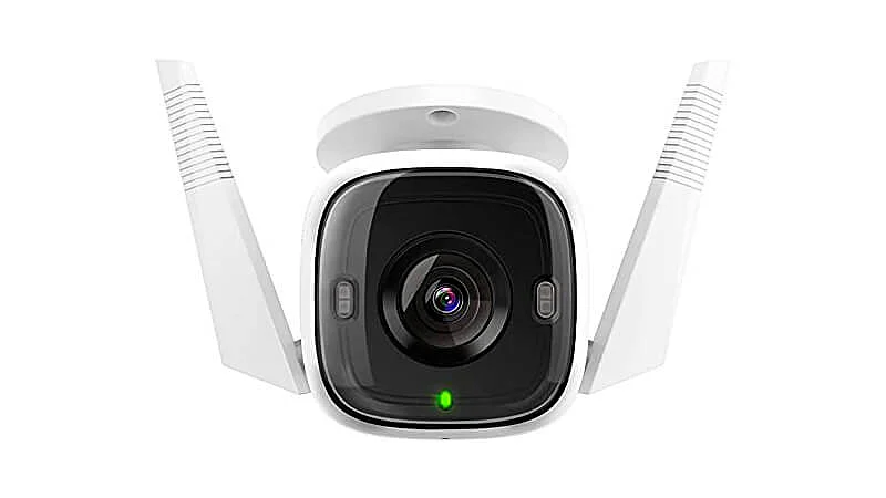 imagem de uma câmera de monitoramento Tapo C310 na cor branca