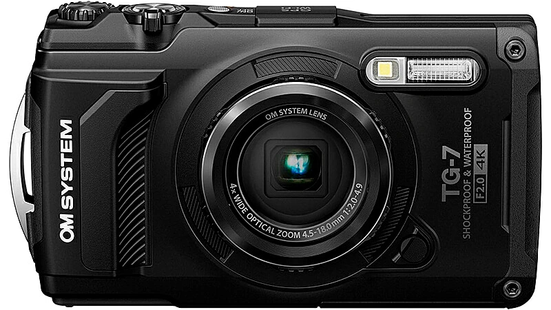 foto de uma câmera fotográfica à prova d'água Olympus Tough TG-7