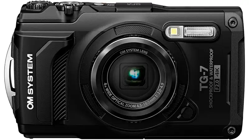 foto de uma câmera fotográfica à prova d'água Olympus Tough TG-7