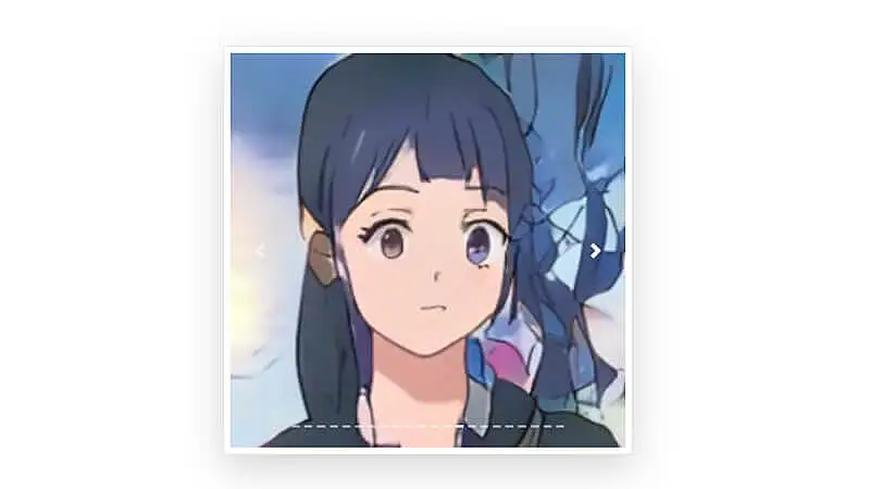 exemplo de uma caricatura online no estilo anime feita pelo site Selfie2anime