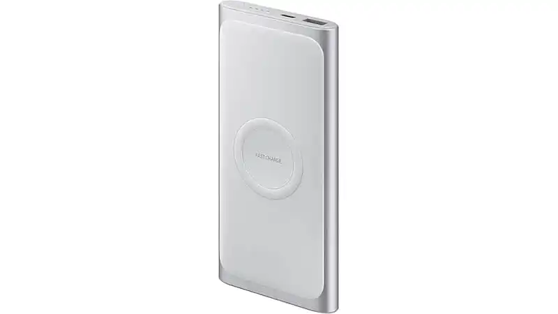 imagem de um carregador portátil da Samsung