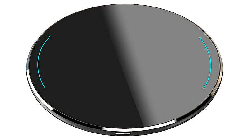 imagem de um carregador sem fio da Tozo na cor preta