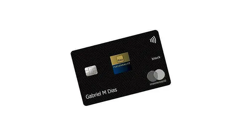 Imagem cartão Itaú Personnalite Black