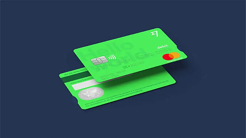 Imagem de dois cartões Wise