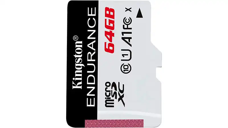 imagem de um cartão de memória de 64GB da Kingston