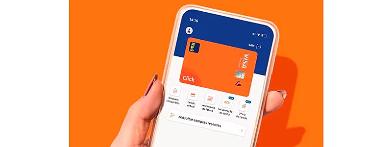 imagem que mostra o cartão virtual do itau