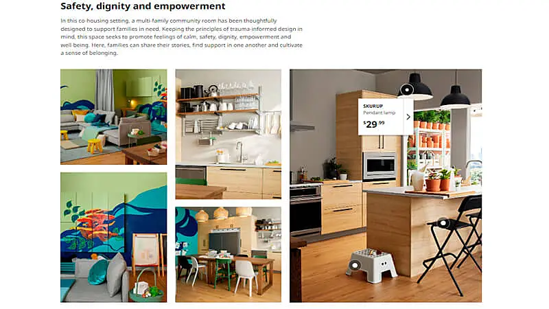 captura de tela que mostra o catálogo digital da IKEA