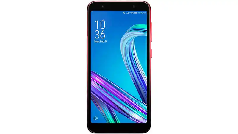 imagem de um celular Asus Zenfone Live L2 de frente