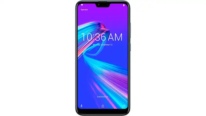 imagem que mostra um smartphone Asus Zenfone Shot de frente