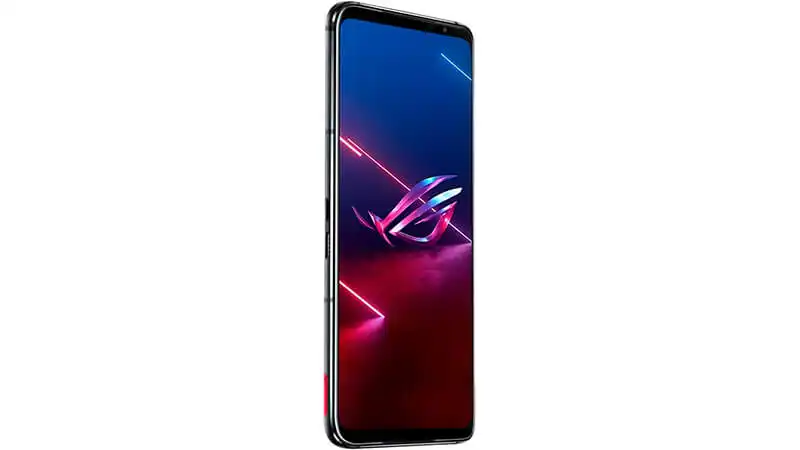 imagem de um smartphone Asus ROG Phone 5s de frente