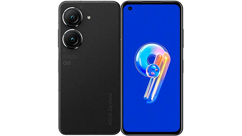 imagem de um smartphone Asus Zenfone 9 de frente e de costas