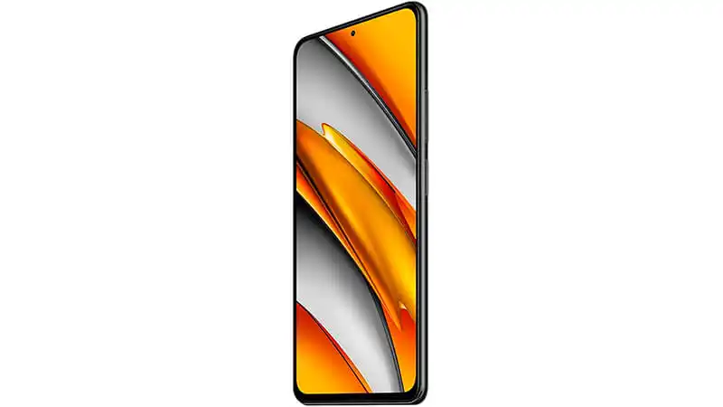imagem de um smartphone Xiaomi Poco F3 de frente