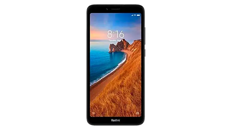 imagem que mostra um smartphone Xiaomi Redmi 7A de frente