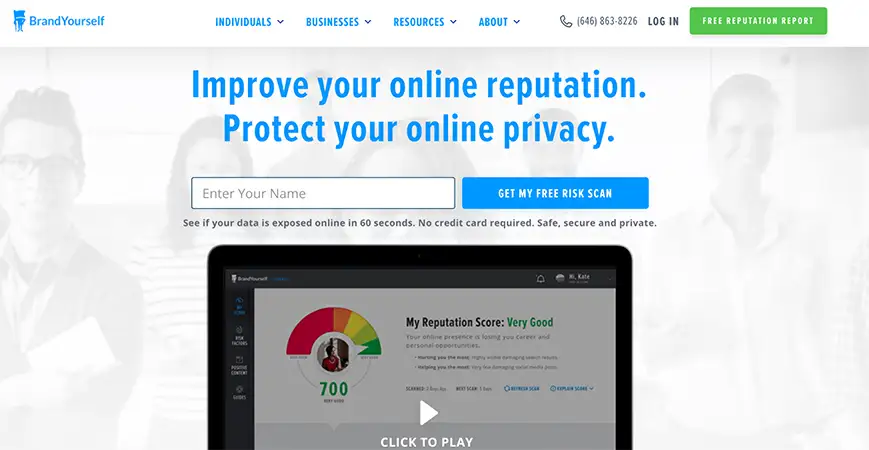 Improve your online reputation and protect your privacy with BrandYourself