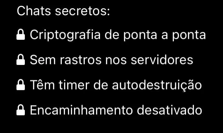 Captura de tela do Telegram