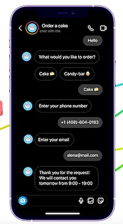chatbot interaction example