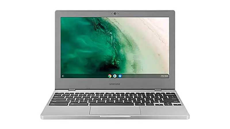 imagem de um Samsung Chromebook SS na cor prata